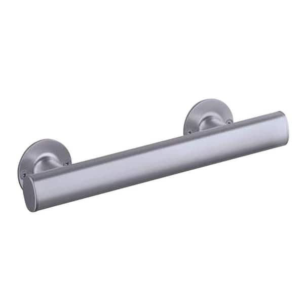 Sterling 12 in. x 1.5 in. Exposed Screw Grab Bar in Matte Silver