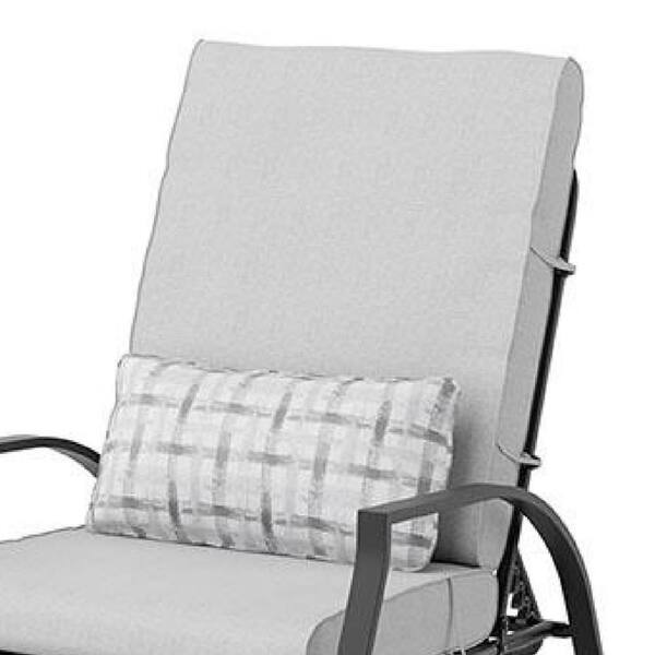 Benjara Leki 6-Piece Metal Outdoor Reclining Arm Chair with Gray