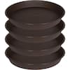 4 Pack of Plastic Plant Saucers 14 inch YNLIN373 - The Home Depot