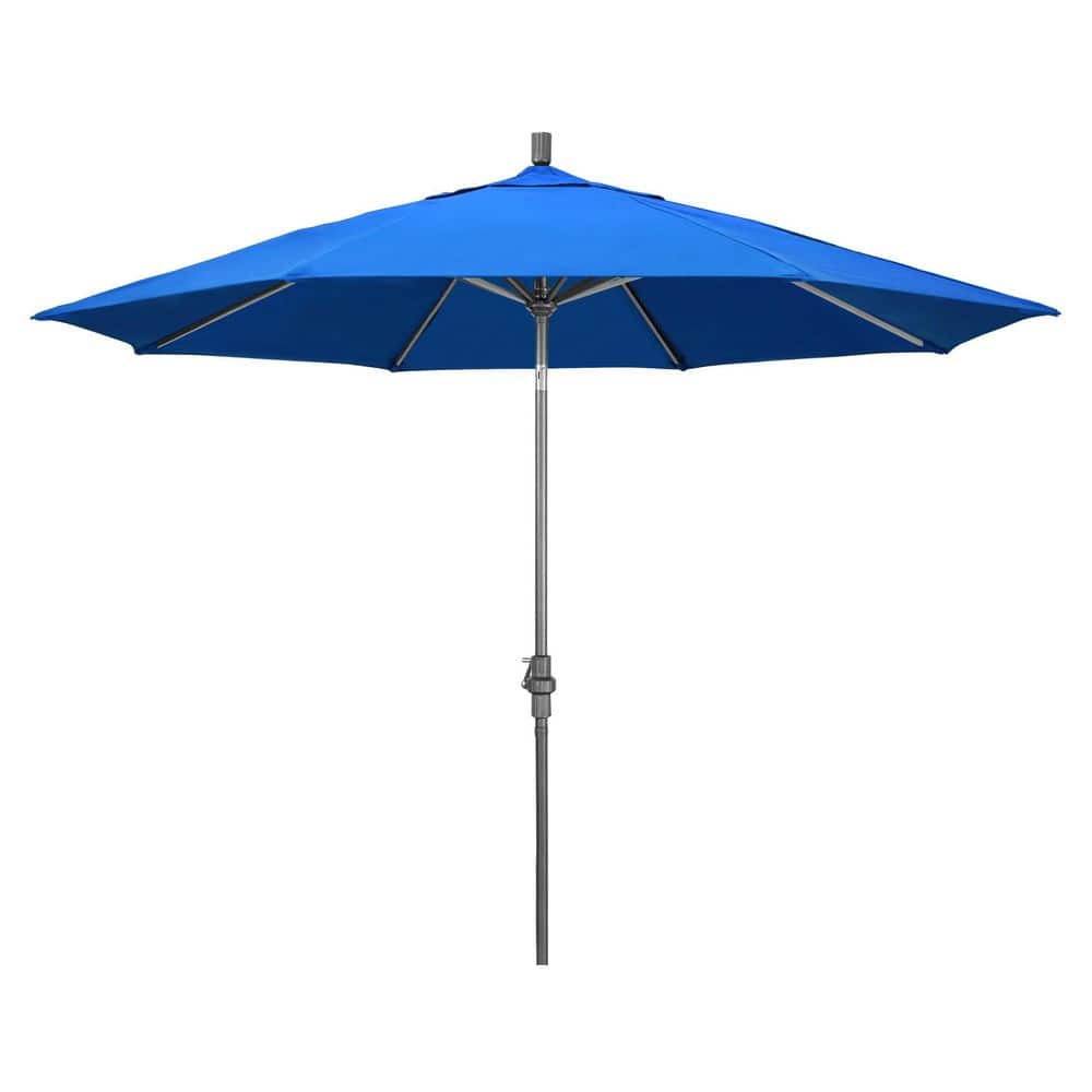 11 ft. HammertoneGrey AluminumMarket PatioUmbrella  AluminumRibs CollarTilt CrankLift in Royal Blue Olefin price history on PriceWatchPro