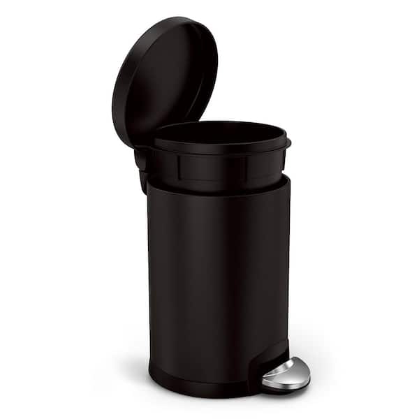 simplehuman 4.5L Round Step Bathroom Trash Can with Soft-Close Lid