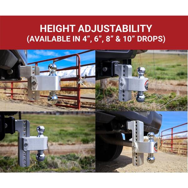 thumbnail image 2 of XPE Adjustable Trailer Hitch – Fits 2.5-Inch Receiver, 6-Inch Drop/Rise, 28,000 Lb Tow Capacity 2 of 6