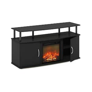 Jensen 47.24 in. Freestanding Wood Smart Electric Fireplace TV Stand in Americano/Black