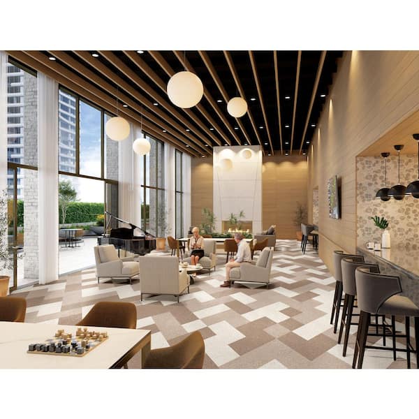 Armstrong Flooring Imperial Texture 45-Piece 12-in x 12-in Cafe Latte Commercial VCT Tile