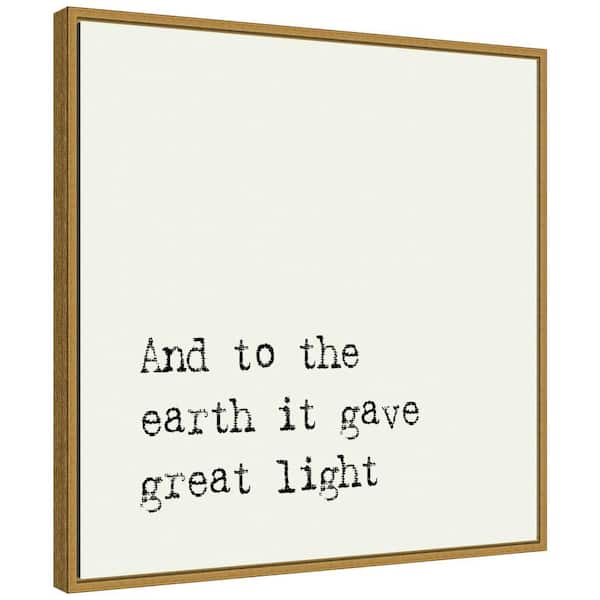 Amanti Art 22 in. Canvas Great Light Christmas Holiday Framed Box Wall Art