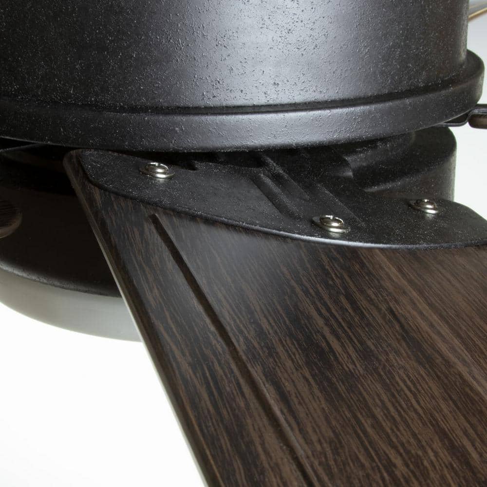 Whirl 60'' Forged Black Ceiling Fan with LED Light