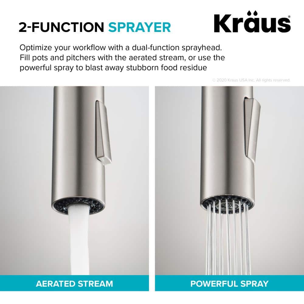 Stainless Steel Single Handle Pull Down Kitchen Faucet