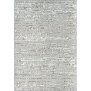 Maguire Light Gray Abstract 7 ft. x 9 ft. Indoor Area Rug