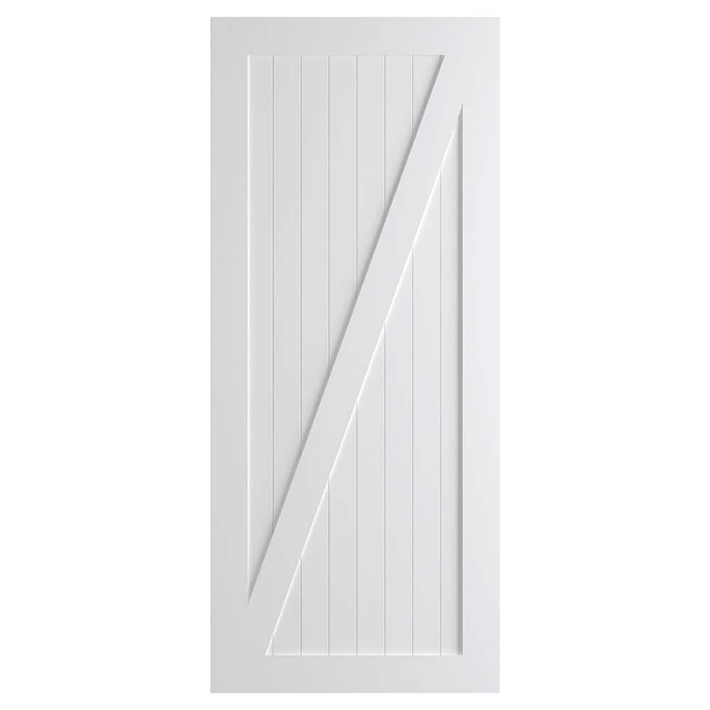 Builders Choice 42 in. x 84 in. Reversible Z Panel V-Groove Solid Core ...