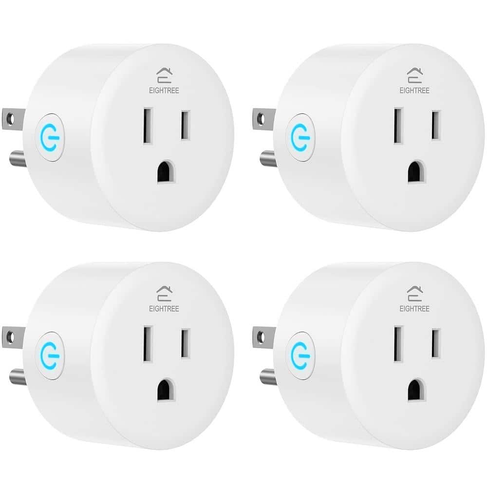 10 Amp Smart Home Plug Outlet with Switch, Remote Control and Timer Functio