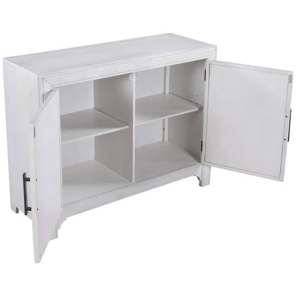 Unbranded 40 in. W x 15 in. D x 31.9 in. H Bathroom White Linen Cabinet