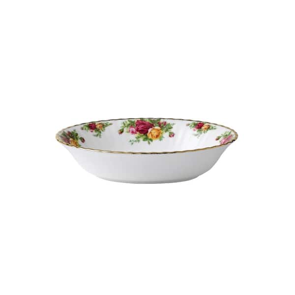 Old Country Roses Open Oval Vegetable Dish 9in