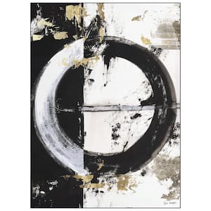 Black Evoke 8 ft. x 10 ft. I Washable Circle Art Area Rug