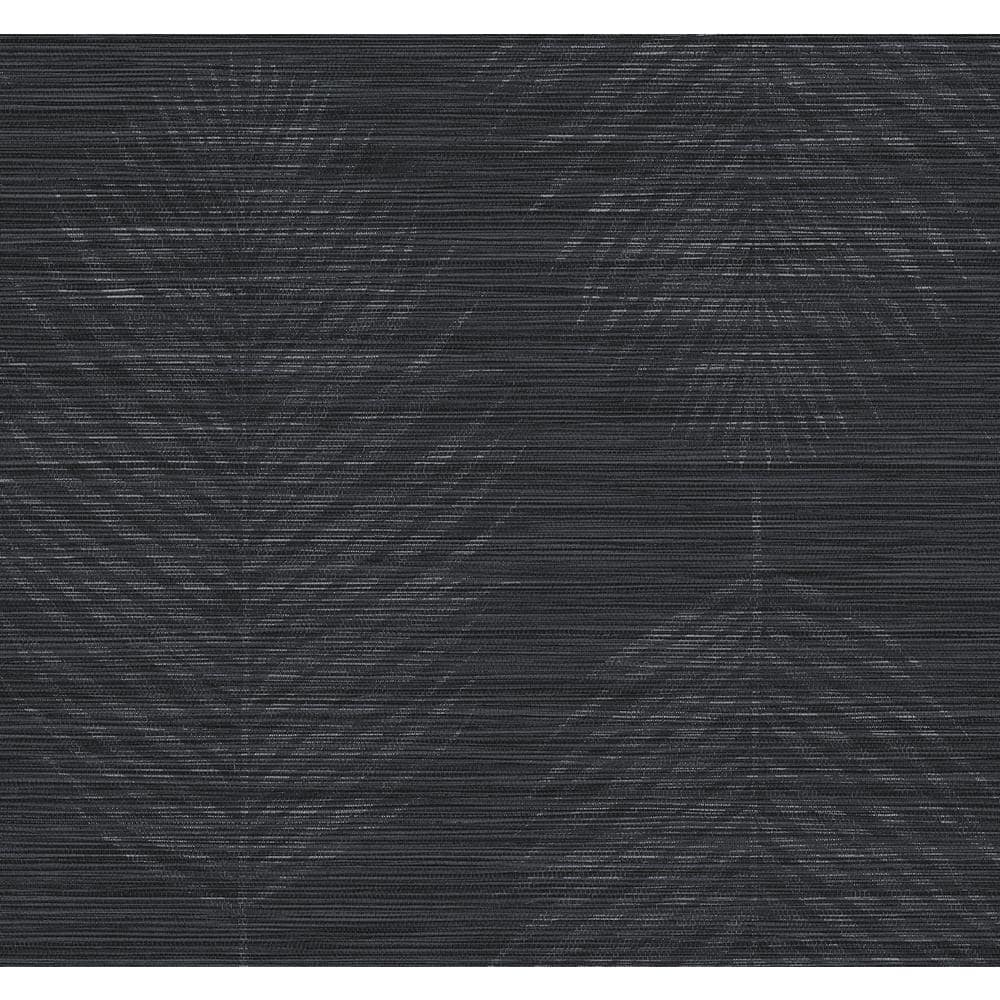 Seabrook Designs 60.75 sq. ft. Onyx and Metallic Silver Kotka Embossed ...