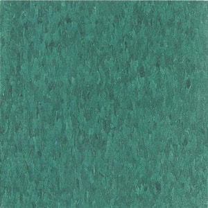 Take Home Sample - Imperial Texture VCT Sea Standard Excelon Green Vinyl Tile - 6 in. x 6 in.