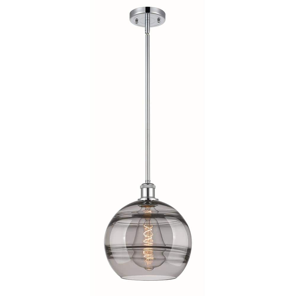 Rochester 100-Watt 1-Light Polished Chrome Standard Mini Pendant Light with Painted Glass Shade, No Bulbs Included price history on PriceWatchPro