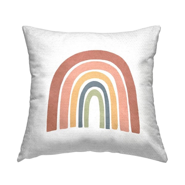 Stupell Industries Boho Hued Rainbow Outdoor Printed Throw Pillow by Lisa Nohren