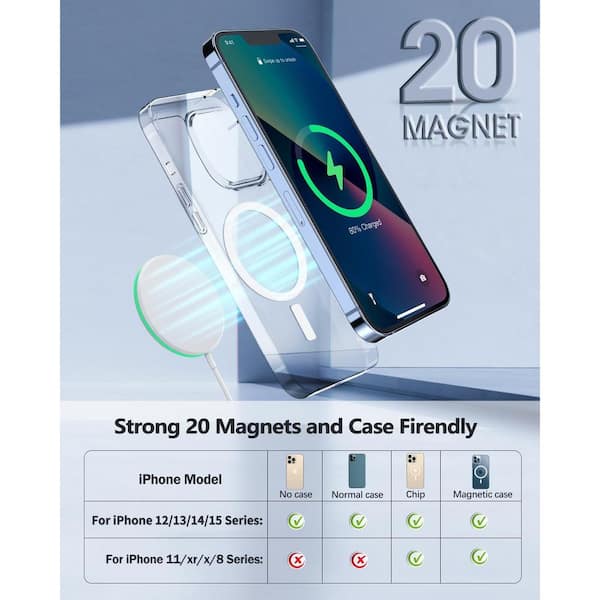 Caricabatterie Magnetico Magsafe 15W Wireless Per IPhone 16/15/14/13/12/11 – Cavo USB-C
