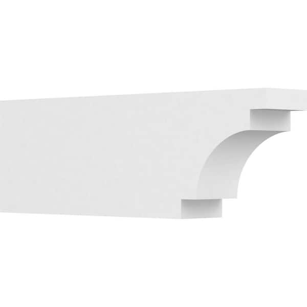 Ekena Millwork 5 in. x 10 in. x 30 in. Mediterranean PVC Rafter Tail Brace