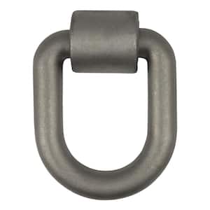 3"x 4" Weld-On Tie-Down D-Ring (15,587 lbs., Raw Steel)