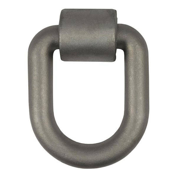 CURT 3"x 4" Weld-On Tie-Down D-Ring (15,587 lbs., Raw Steel)