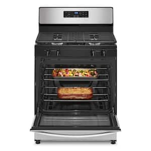 30 in. 4 Burner Freestanding Gas Range in. Stainless Steel