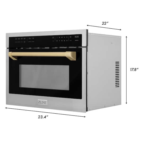 https://images.thdstatic.com/productImages/879e760a-1609-4c46-a032-ec9730d05142/svn/brushed-430-stainless-steel-champagne-bronze-zline-kitchen-and-bath-built-in-microwaves-mwoz-24-cb-77_600.jpg
