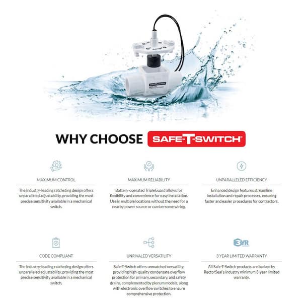 RectorSeal SAFE-T-SWITCH SS1 GEN3 97096 - The Home Depot