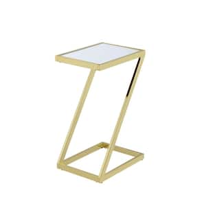 Laina Mirror and Gold Side Table