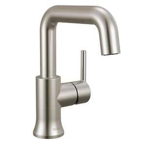 Delta Trinsic Single Handle Single Hole Bathroom Faucet with Drain