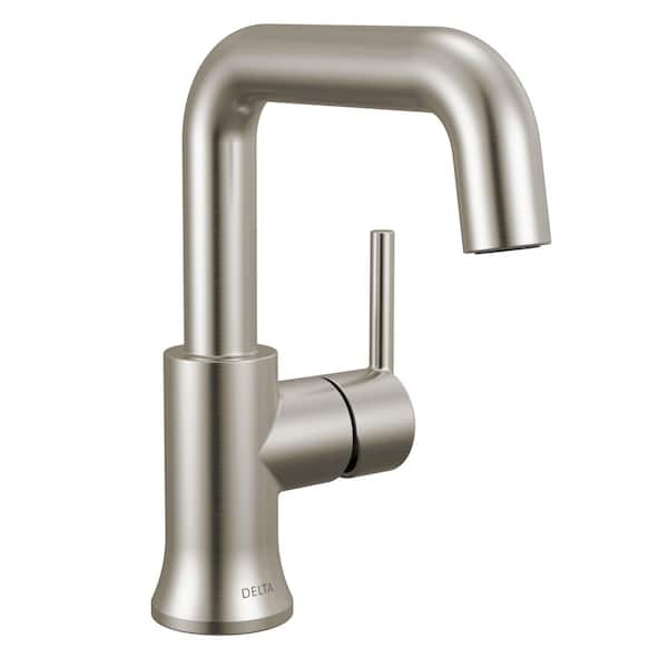 Trinsic Single Handle Single Hole Bathroom Faucet with Drain Kit Included in Stainless