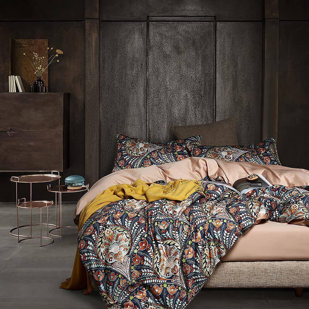 thumbnail interactive-video image 1 of Bohemian Ethnic Duvet Cover Set – Twin/Full/Queen/King With Pillow Case 1 of 4