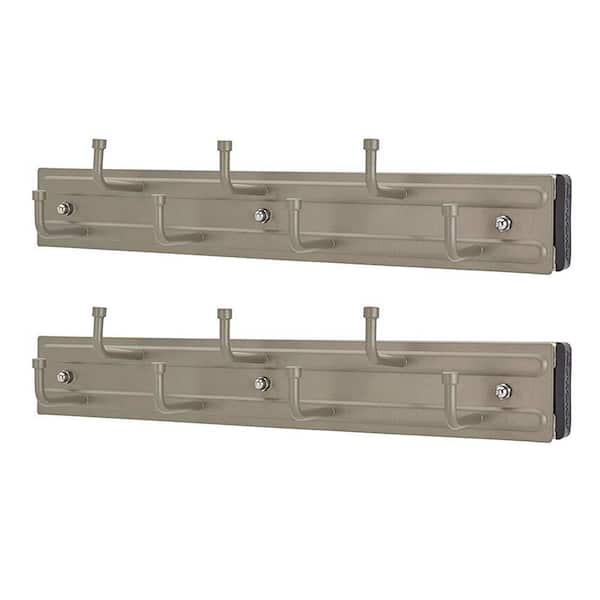 Rev-A-Shelf Rev A Shelf BRC-12SN 12 in. Mounted Pullout Belt Rack Organizer, Satin Nickel (2 Pack)