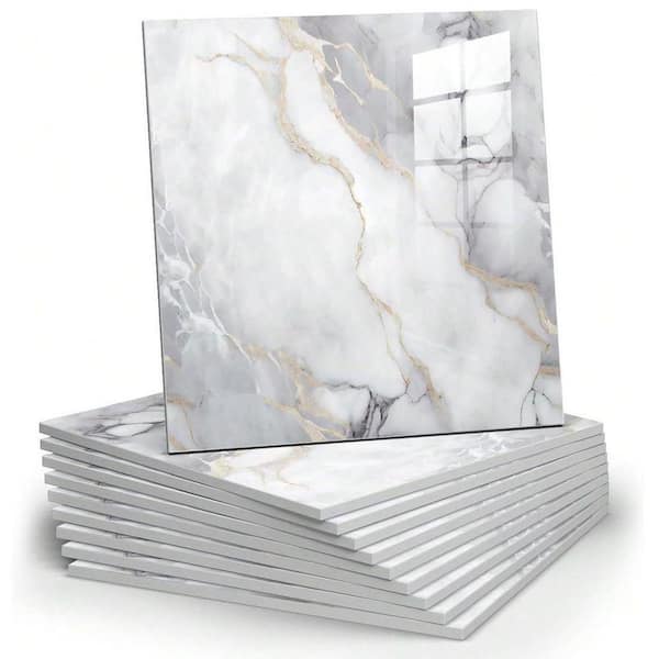 marblechoko5 Colorful Marble 11.8 in. x 11.8 in. Vinyl Peel and Stick