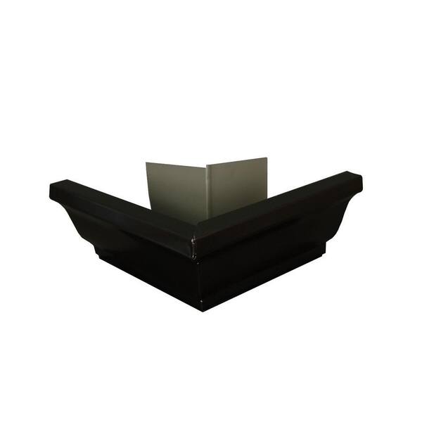 Amerimax Home Products Discontinued 6 in. AMP Dark Bronze Aluminum K Style Outside Gutter Miter
