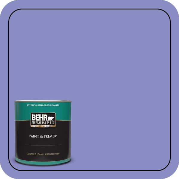 BEHR PREMIUM PLUS 1 qt. #P550-5 Carriage Ride Semi-Gloss Enamel Exterior Paint & Primer