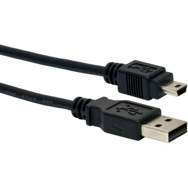 GE 6 ft. USB 2.0 Mini Device Cable - Black