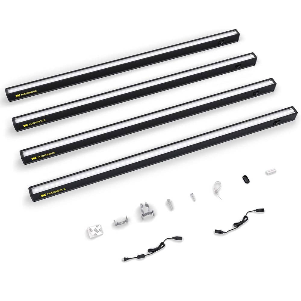 2 ft. Sun-Like Full Spectrum 5000K T5 LED Grow Light Strips for Indoor Plants and Flowers in Black, 4-Pack price history on PriceWatchPro