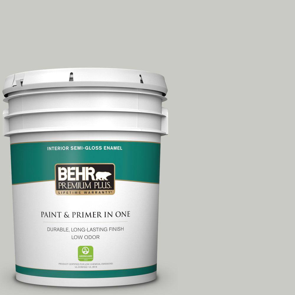 BEHR PREMIUM PLUS 5 gal. N3802 Heath Gray SemiGloss BEHR PREMIUM PLUS 5 gal. N3802 Heath Gray SemiGloss