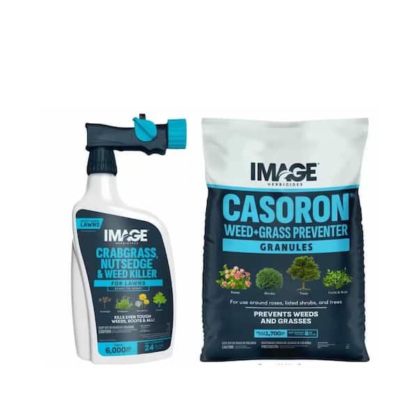24 oz. Crabgrass, Nutsedge and Weed Killer Ready to Spray and 8 lb. Vegetation Killer Granules Combo