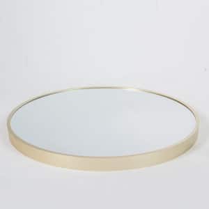 24 in. x 24 in. Modern Simple Round Metal Framed Decorative Mirror