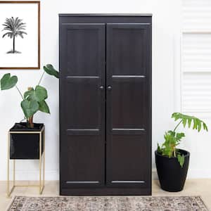 Concepts In Wood 72 in. Espresso Wood 5-shelf Standard Bookcase