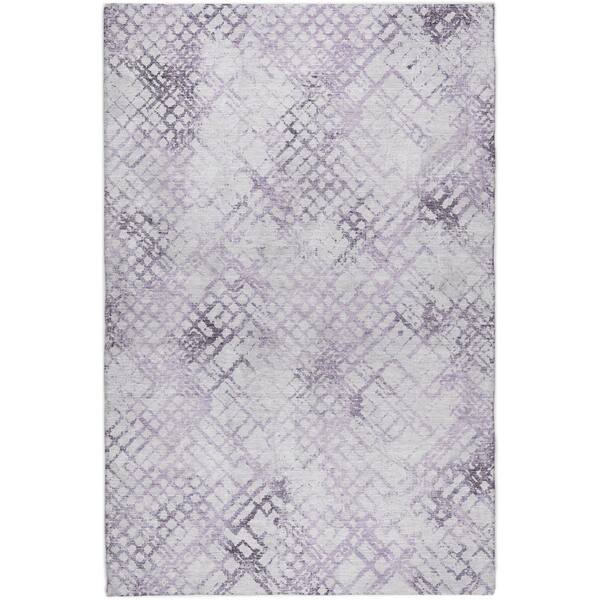 Dream Shag Premium Machine Washable Abstract ADS824 Purple 10 ft. x 14 ft. Area Rug
