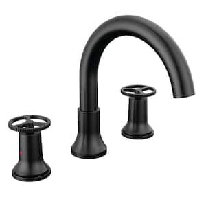 Delta Trinsic 2-Handle Wall-Mount Tub Filler Trim Kit in Matte