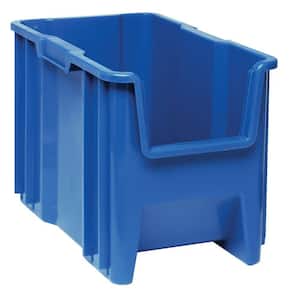 Heavy-Duty Giant Stack 10-Gal. Storage Tote in Blue (4-Pack)