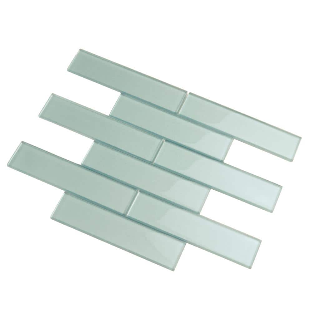 Marine Blue Glass Subway Mosaic Tile for Kitchen and Bathroom
