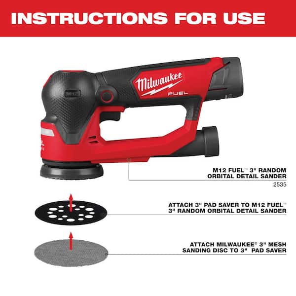 3 in. Pad Saver For M12 FUEL Random Orbital Sander