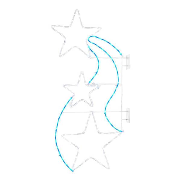 4 ft. Twinkling LED Shooting Stars Holiday Yard Decoration Y6