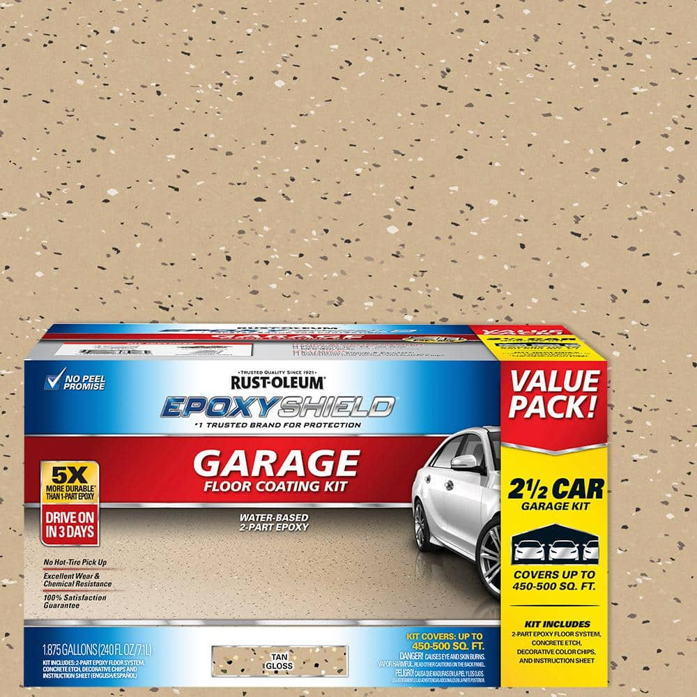 Rustoleum tan garage 2025 floor epoxy