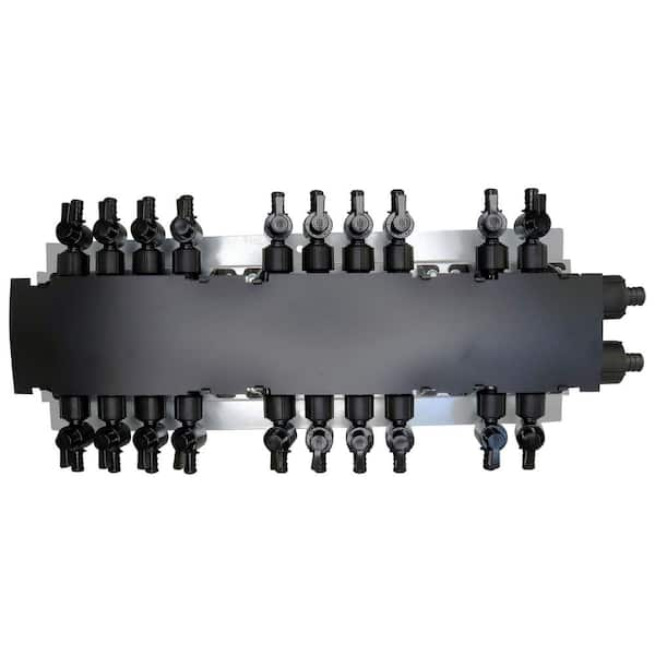 20-Port PEX-B Manifold with 1/2 in. Poly Alloy Plastic Valves